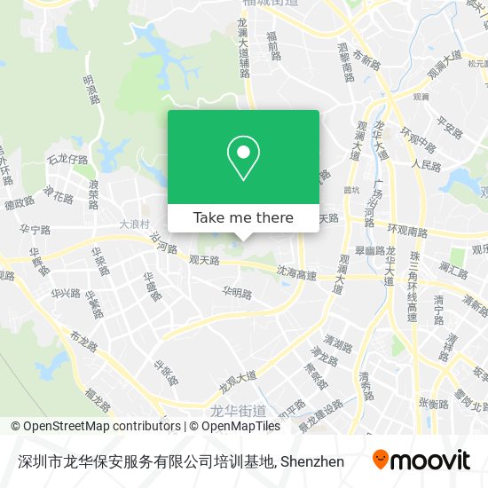 深圳市龙华保安服务有限公司培训基地 map