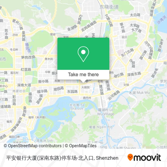 平安银行大厦(深南东路)停车场-北入口 map