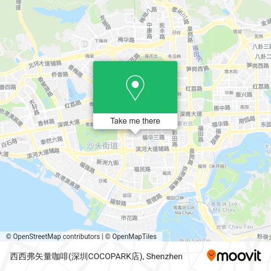 西西弗矢量咖啡(深圳COCOPARK店) map