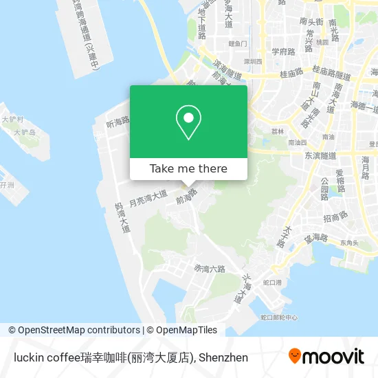 luckin coffee瑞幸咖啡(丽湾大厦店) map
