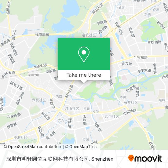 深圳市明轩圆梦互联网科技有限公司 map