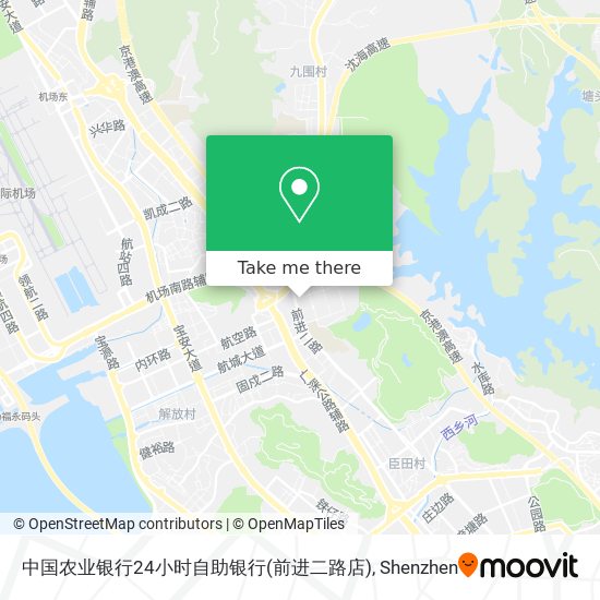 中国农业银行24小时自助银行(前进二路店) map