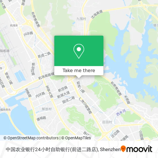 中国农业银行24小时自助银行(前进二路店) map