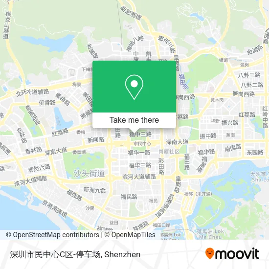深圳市民中心C区-停车场 map