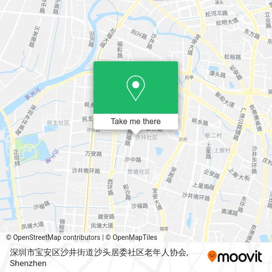 深圳市宝安区沙井街道沙头居委社区老年人协会 map