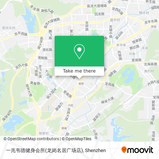 一兆韦德健身会所(龙岗名居广场店) map