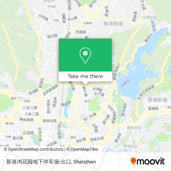 新港鸿花园地下停车场-出口 map