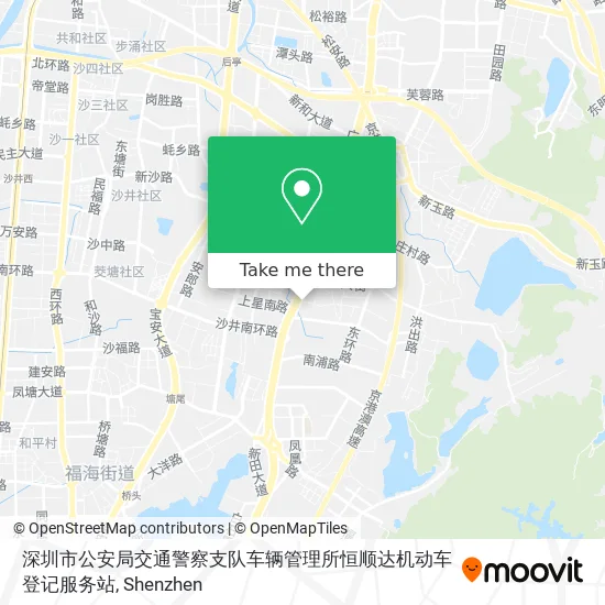 深圳市公安局交通警察支队车辆管理所恒顺达机动车登记服务站 map