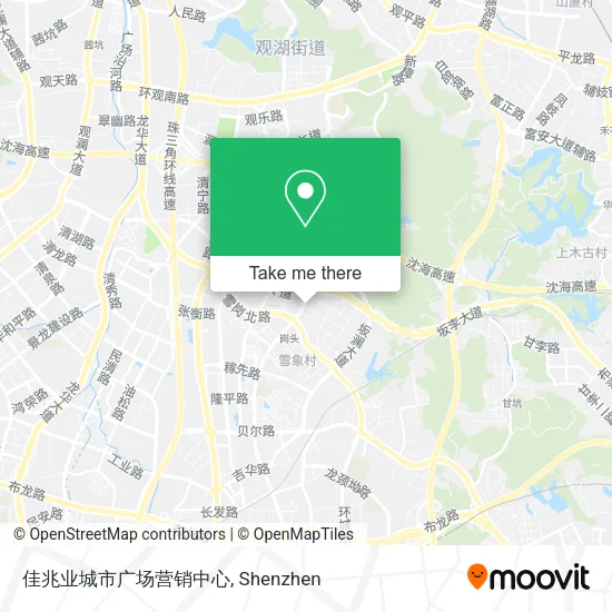 佳兆业城市广场营销中心 map