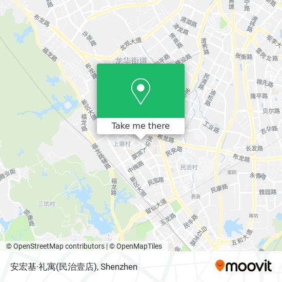 安宏基·礼寓(民治壹店) map