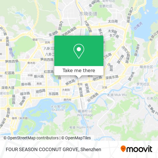 FOUR SEASON COCONUT GROVE map