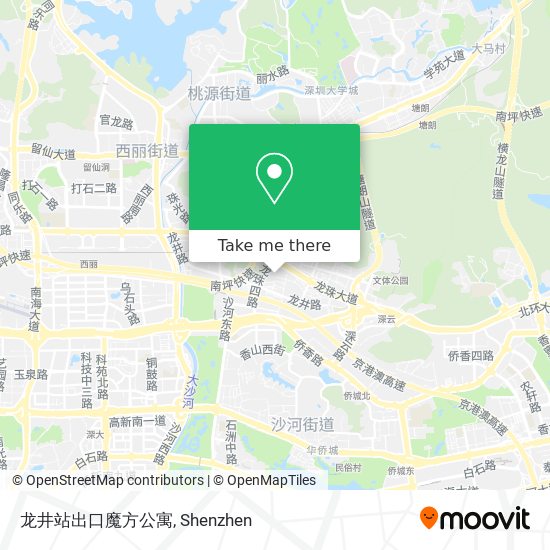 龙井站出口魔方公寓 map