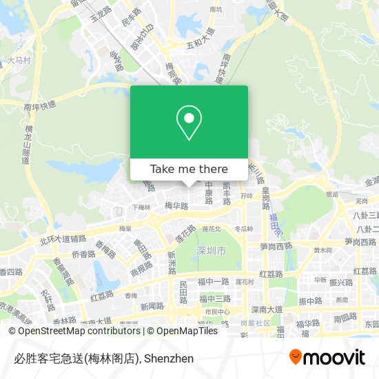 必胜客宅急送(梅林阁店) map