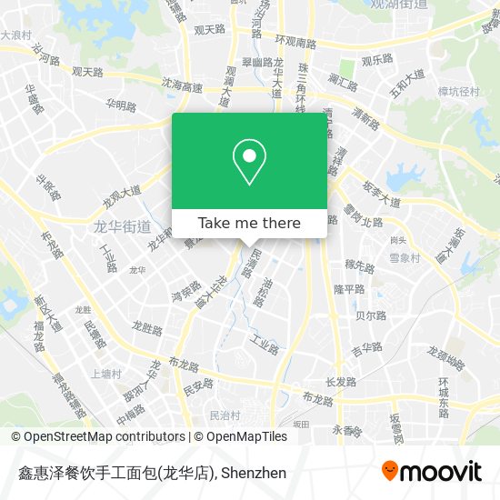 鑫惠泽餐饮手工面包(龙华店) map