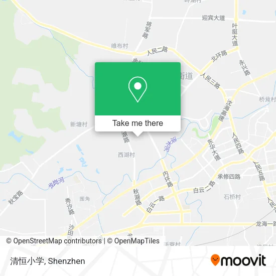 清恒小学 map