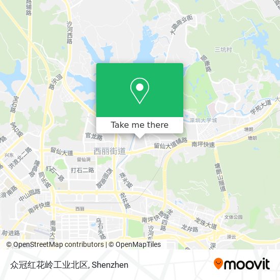 众冠红花岭工业北区 map