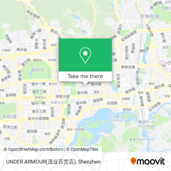 UNDER ARMOUR(茂业百货店) map