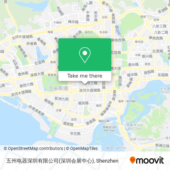 五州电器深圳有限公司(深圳会展中心) map