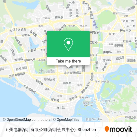五州电器深圳有限公司(深圳会展中心) map