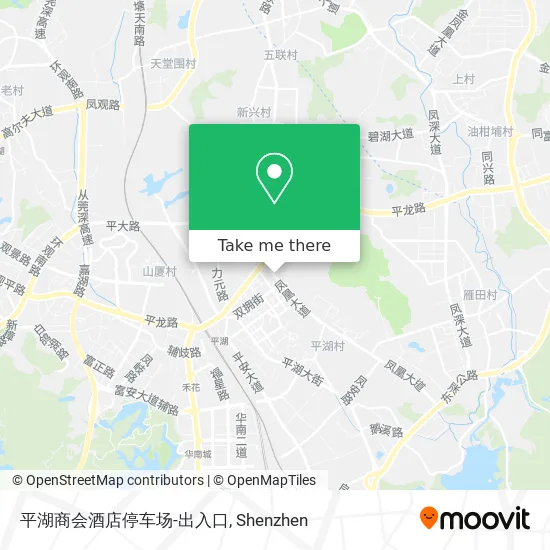 平湖商会酒店停车场-出入口 map