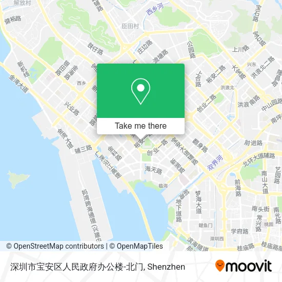 深圳市宝安区人民政府办公楼-北门 map