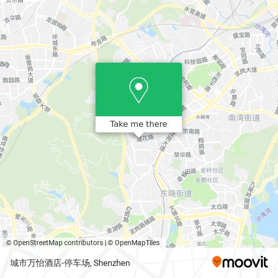城市万怡酒店-停车场 map