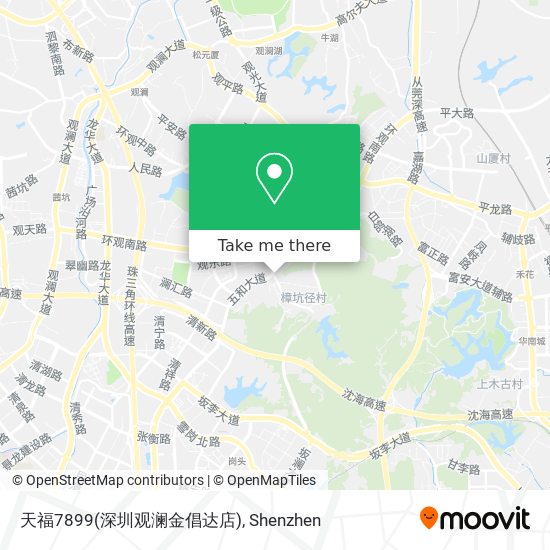 天福7899(深圳观澜金倡达店) map
