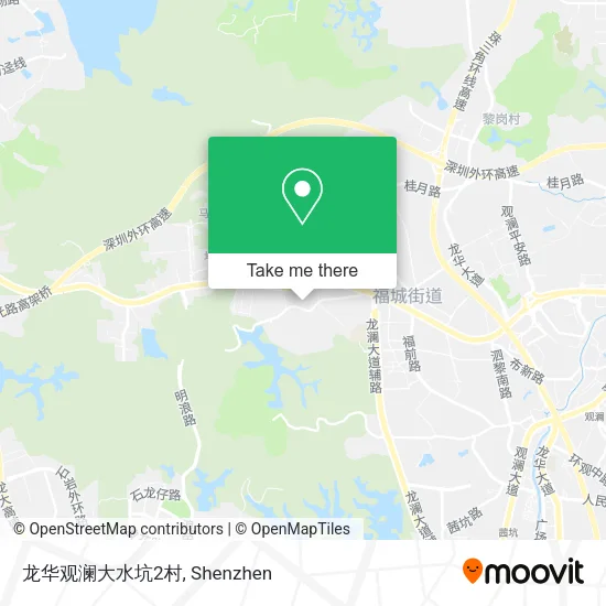 龙华观澜大水坑2村 map