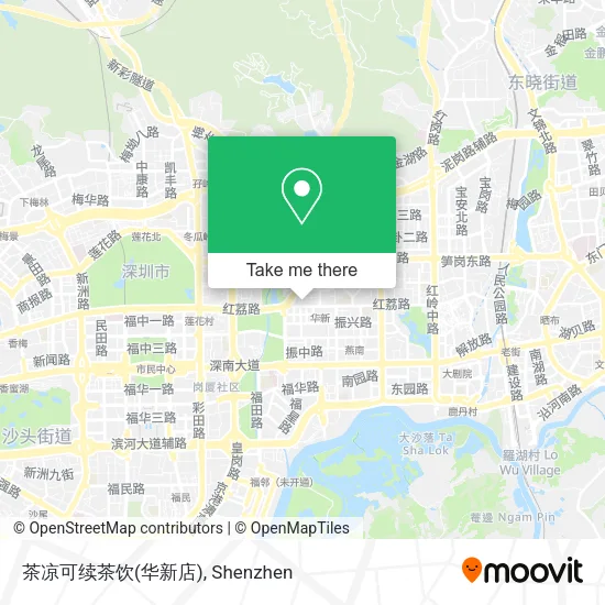 茶凉可续茶饮(华新店) map