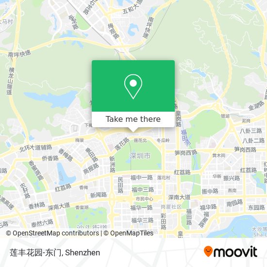 莲丰花园-东门 map