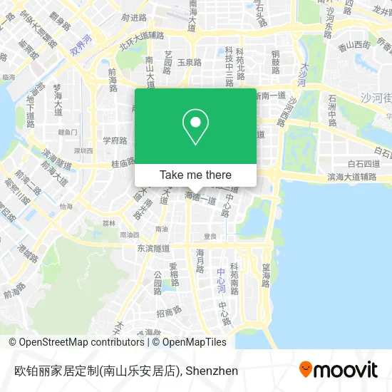 欧铂丽家居定制(南山乐安居店) map