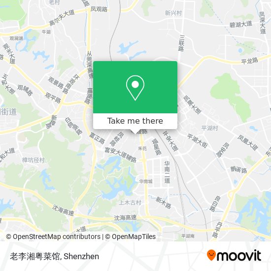 老李湘粤菜馆 map