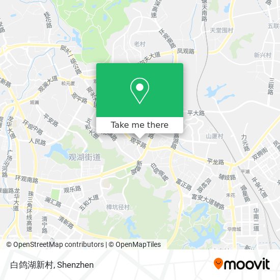 白鸽湖新村 map