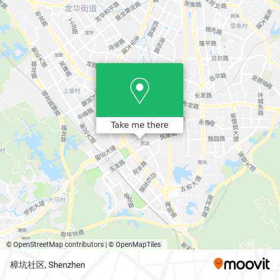 樟坑社区 map