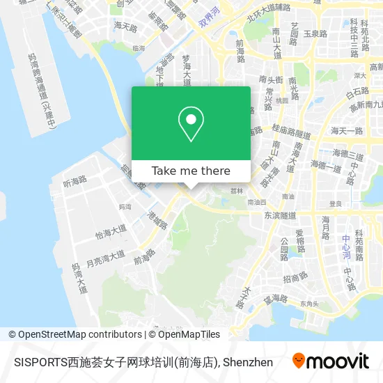 SISPORTS西施荟女子网球培训(前海店) map