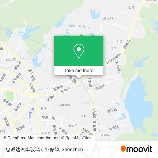 忠诚达汽车玻璃专业贴膜 map