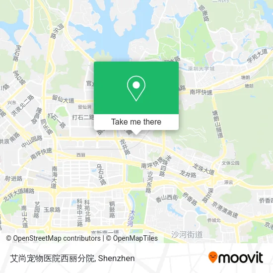 艾尚宠物医院西丽分院 map