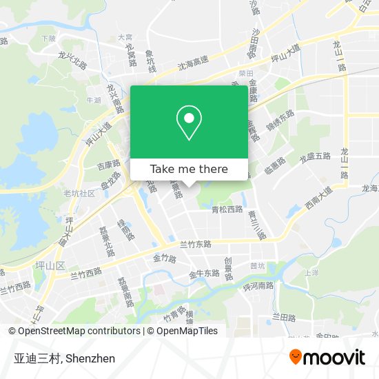 亚迪三村 map
