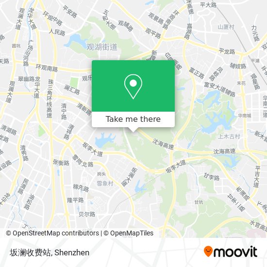 坂澜收费站 map