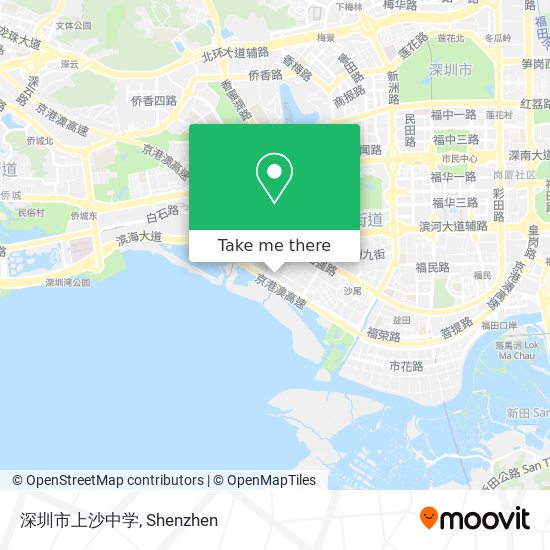 深圳市上沙中学 map