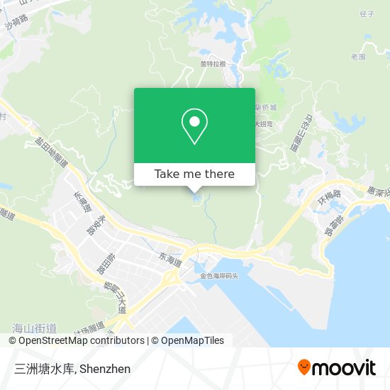 三洲塘水库 map