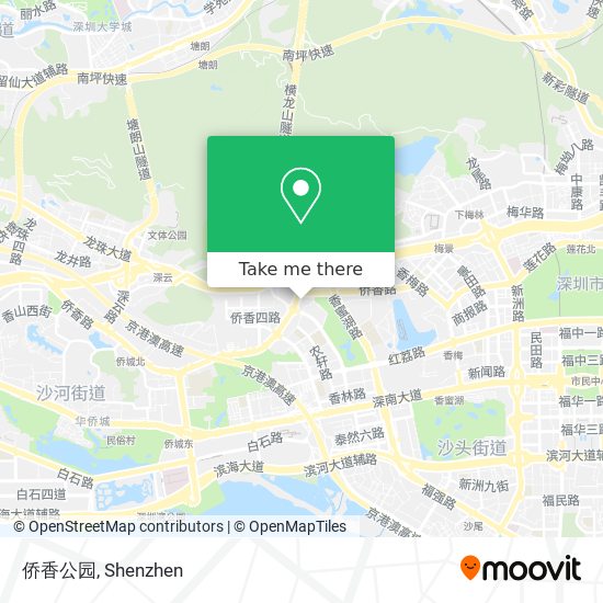 侨香公园 map