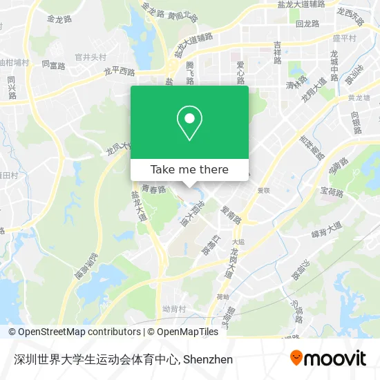 深圳世界大学生运动会体育中心 map