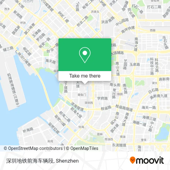 深圳地铁前海车辆段 map