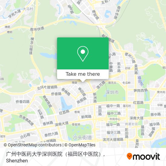 广州中医药大学深圳医院（福田区中医院） map