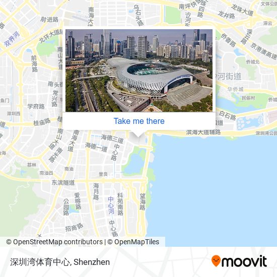 深圳湾体育中心 map