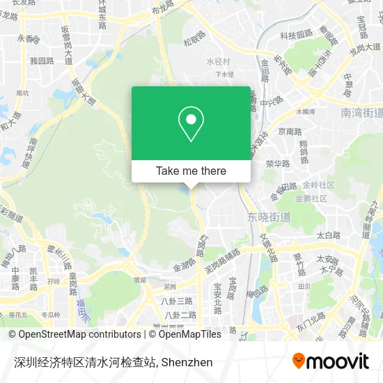 深圳经济特区清水河检查站 map