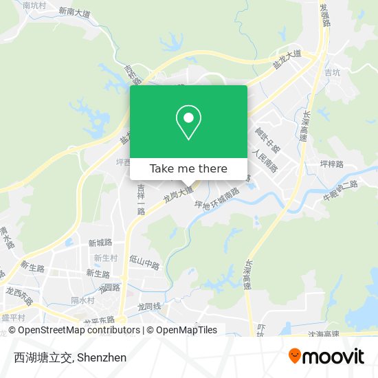 西湖塘立交 map