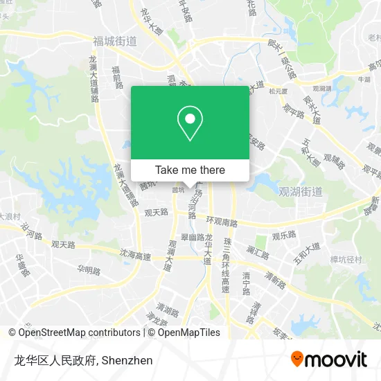 龙华区人民政府 map
