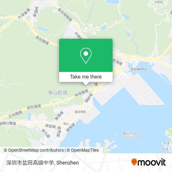 深圳市盐田高级中学 map